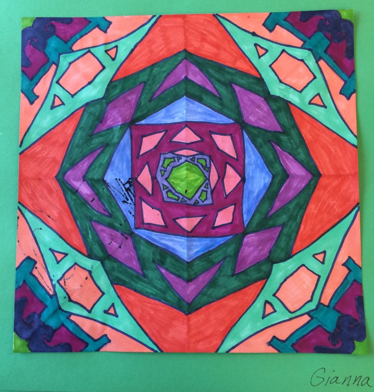 4th grade - Radial Symmetry - Mrs. Caputo's Amazing Little Artists!